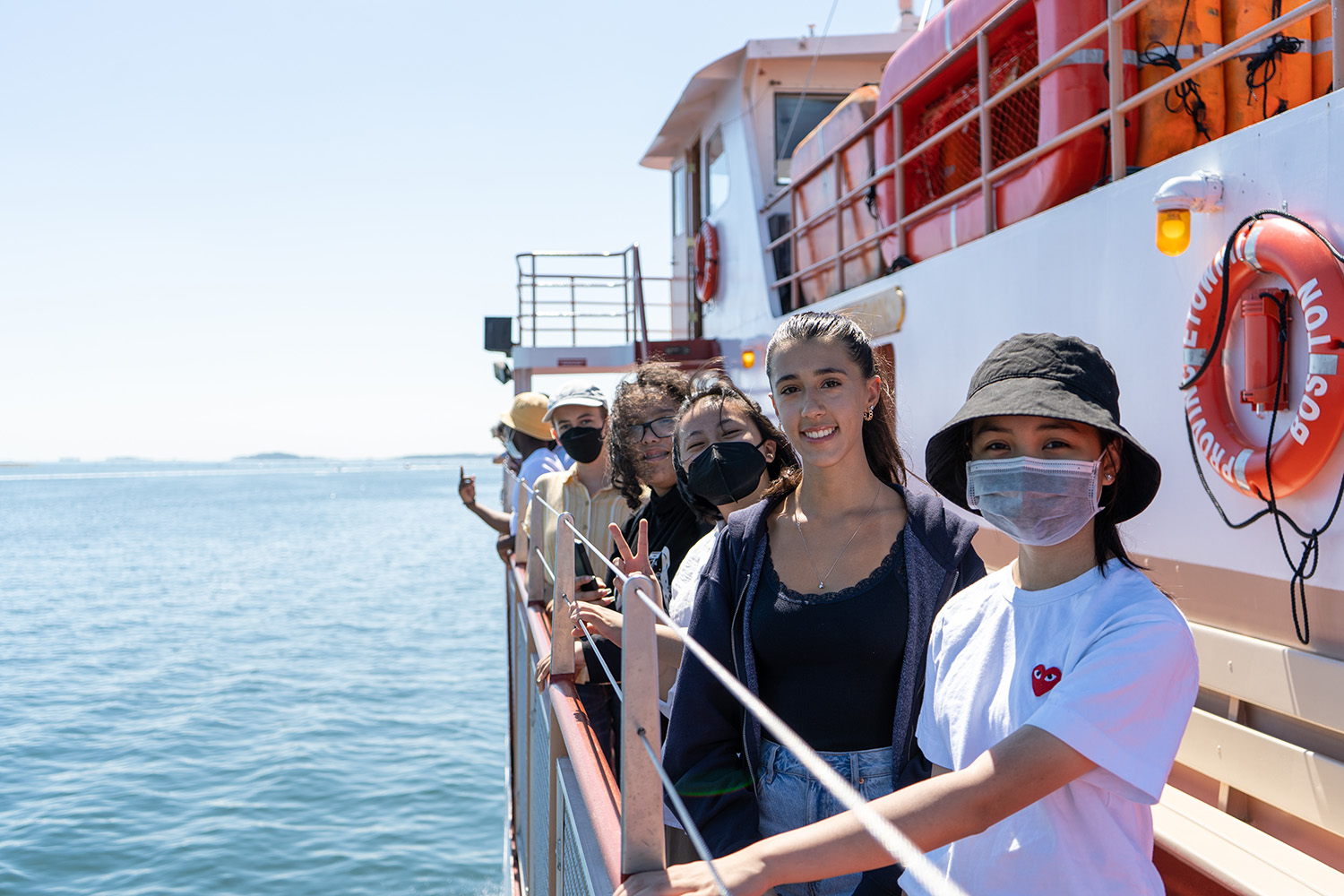 SEED students on Boston Harbor Islands tour with Save the Harbor/Save the Bay