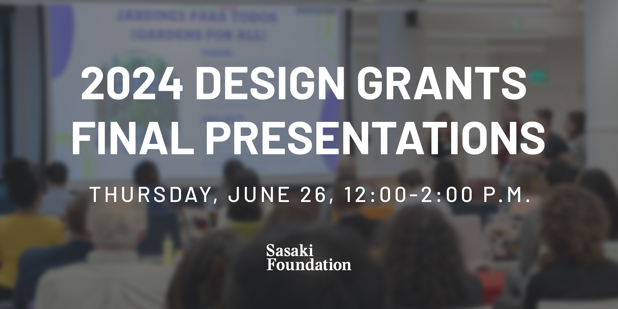 2025_06_26_2024-Design-Grants-Final-Presentations_NEW Poster for A Celebration of Design: The Eras Tour, featuring 9 photos of Hideo Sasaki with bright color overlays, and a larger image of Hideo Sasaki in the middle